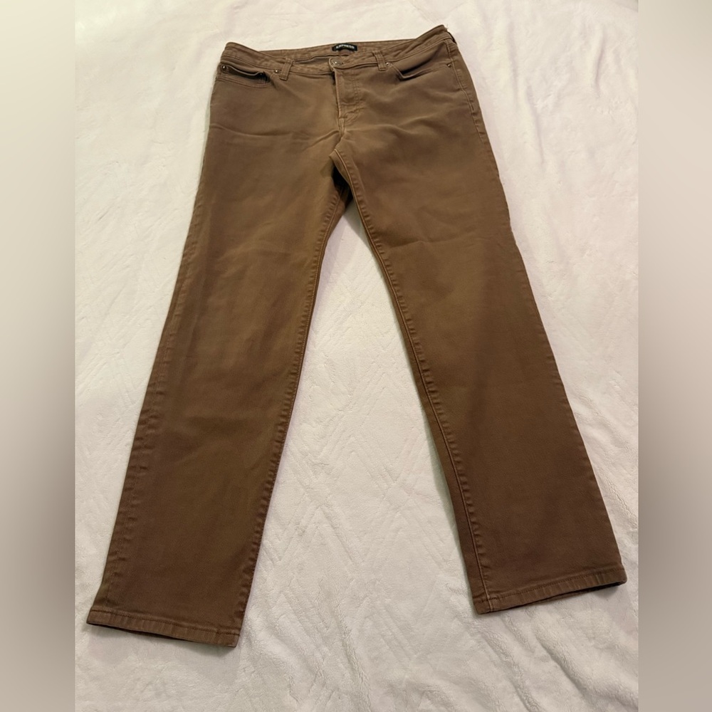 Express Light Brown Trousers 34x32